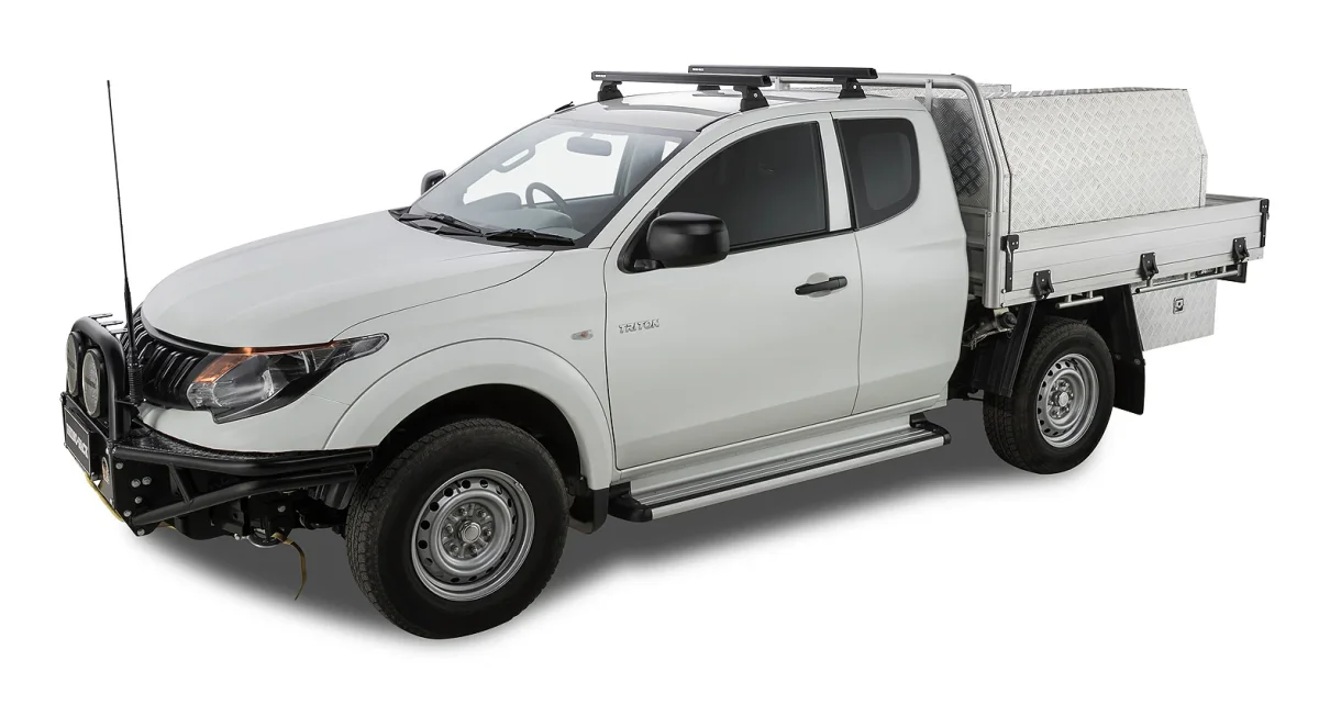 Kit 2 barres de toit noire 1250 mm Heavy Duty RLT600 Ditch Mount Mitsubishi L200 Gen V MQ/MR 2015+ - RHINO-RACK – Image 7